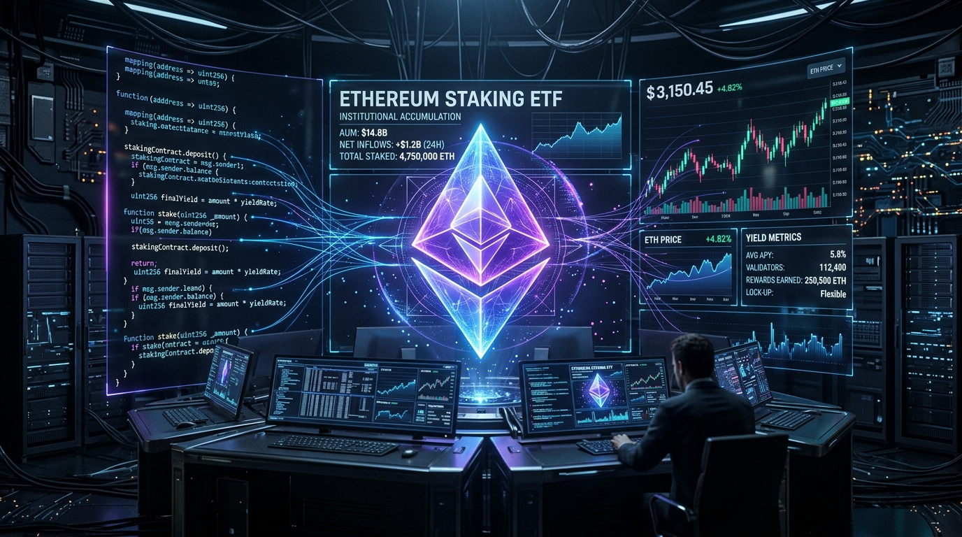Ethereum's Staking ETF Boom: Wall Street Yield Rush